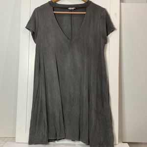 Vestique Gray Cut Out Neck Dress S
